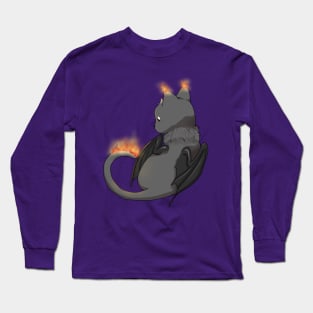 Sitting Hellcat Long Sleeve T-Shirt